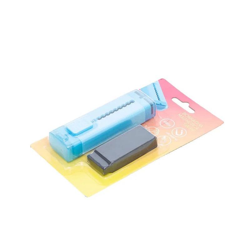 BORRACHA SWIPE RETRATIL MAGNETICA AZUL MAXPRINT - REF. 70000130 - 1 UNIDADE