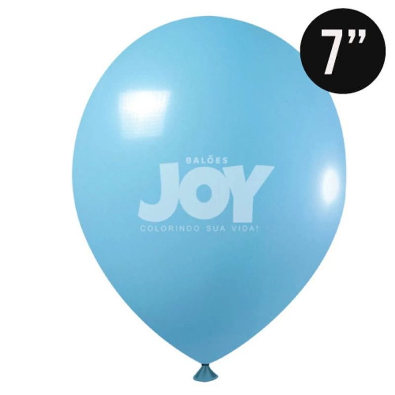 BALAO LISO N.7 COM 50 UNIDADES JOY AZUL  CLARO - 1 UNIDADE