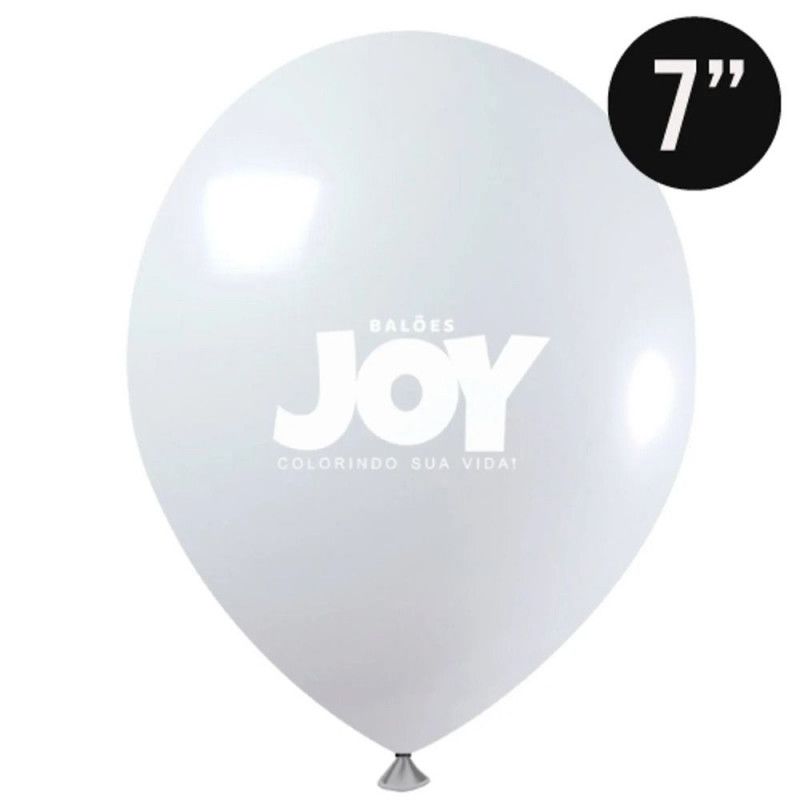 BALAO LISO N.7 COM 50 UNIDADES JOY BRANCO - 1 UNIDADE
