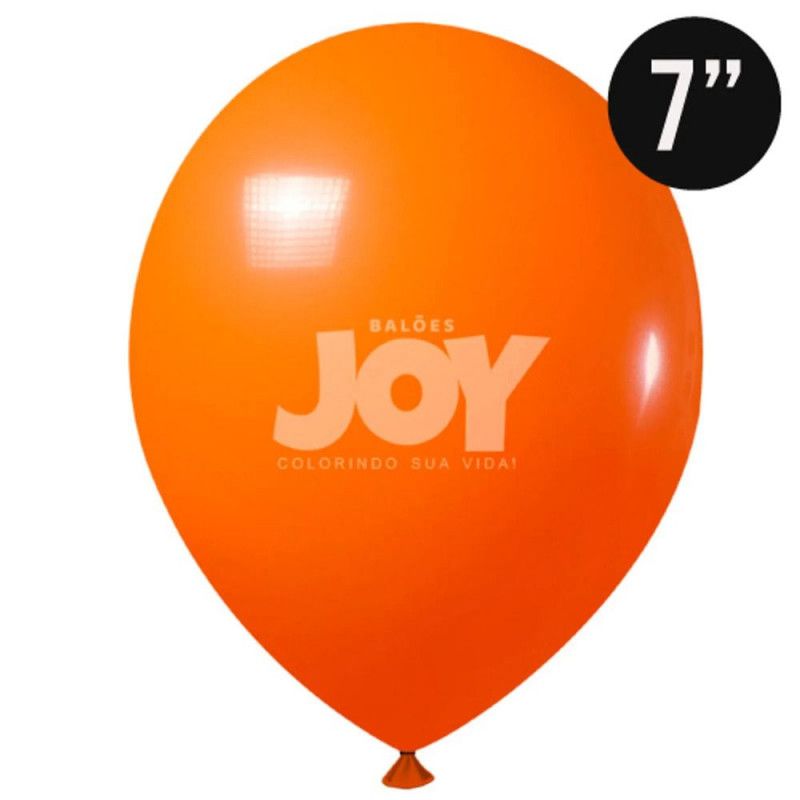 BALAO LISO N.7 COM 50 UNIDADES JOY LARANJA - 1 UNIDADE