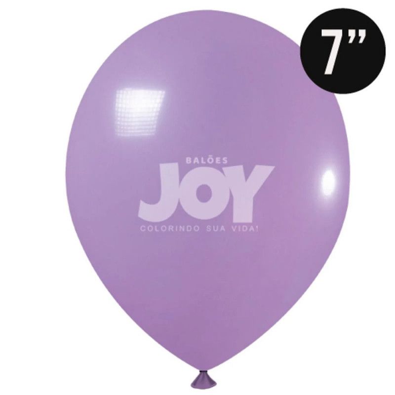 BALAO LISO N.7 COM 50 UNIDADES JOY LILAS - 1 UNIDADE