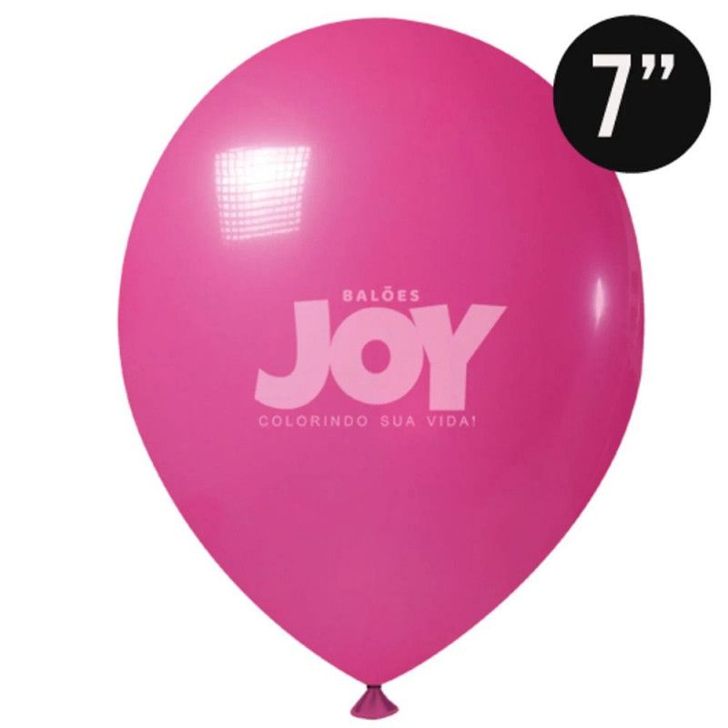 BALAO LISO N.7 COM 50 UNIDADES JOY ROSA MARAVILHA - 1 UNIDADE