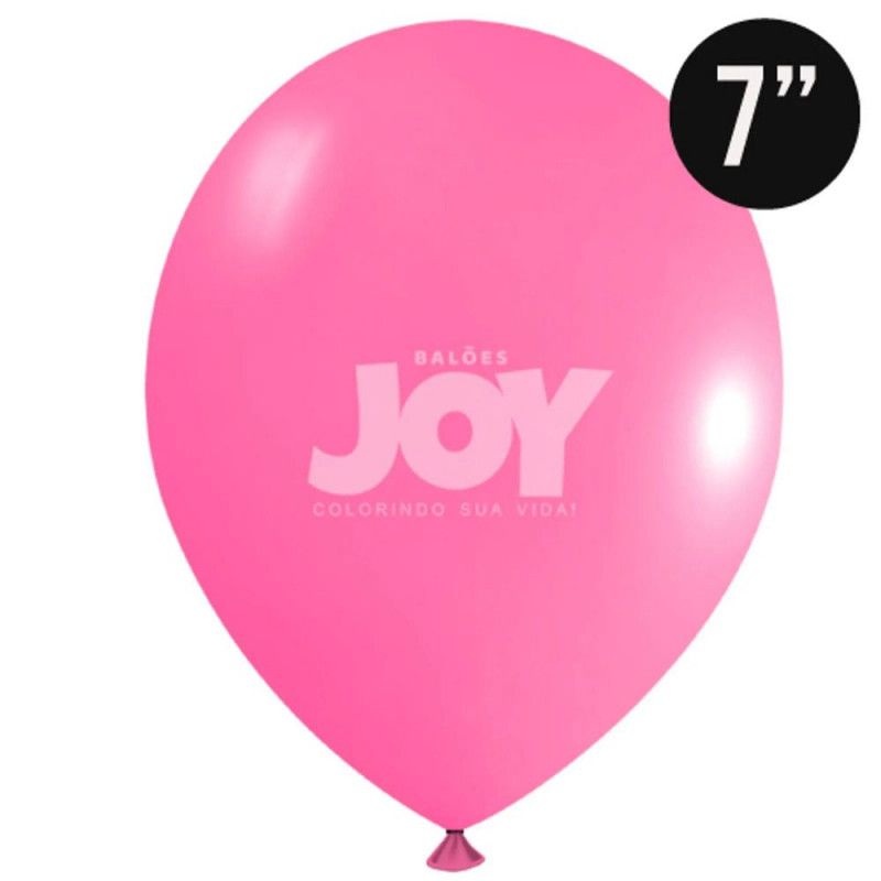 BALAO LISO N.7 COM 50 UNIDADES JOY ROSA - 1 UNIDADE