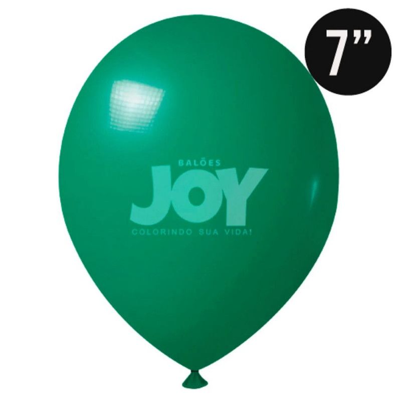 BALAO LISO N.7 COM 50 UNIDADES JOY VERDE ESCURO - 1 UNIDADE