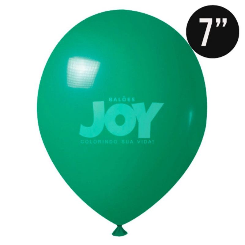 BALAO LISO N.7 COM 50 UNIDADES JOY VERDE - 1 UNIDADE