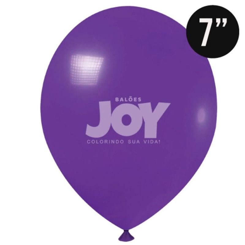 BALAO LISO N.7 COM 50 UNIDADES JOY VIOLETA - 1 UNIDADE