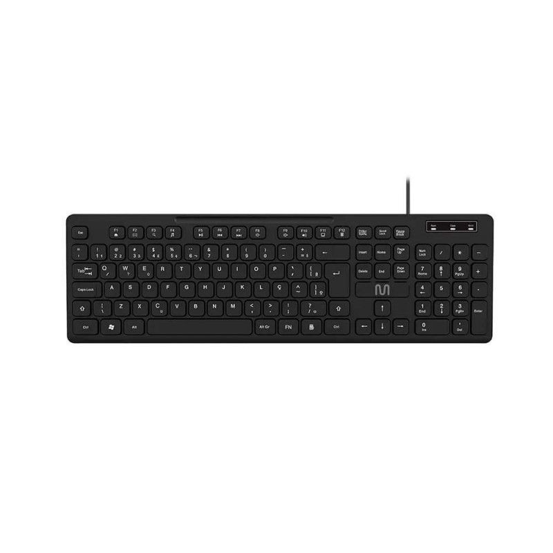 TECLADO MULTIMIDIA USB TM300 PRETO MULTILASER - REF. TC294 - 1 UNIDADE