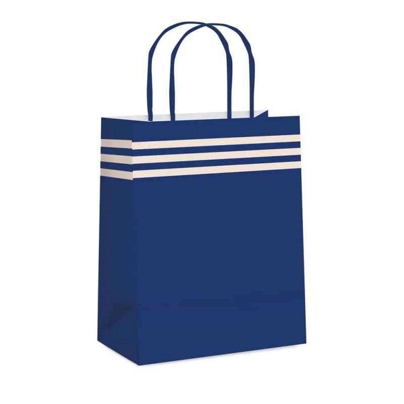 SACOLA PARA PRESENTE POLO COBALTO AZUL M CROMUS - REF. 14001820 - PACOTE COM 10 UNIDADES