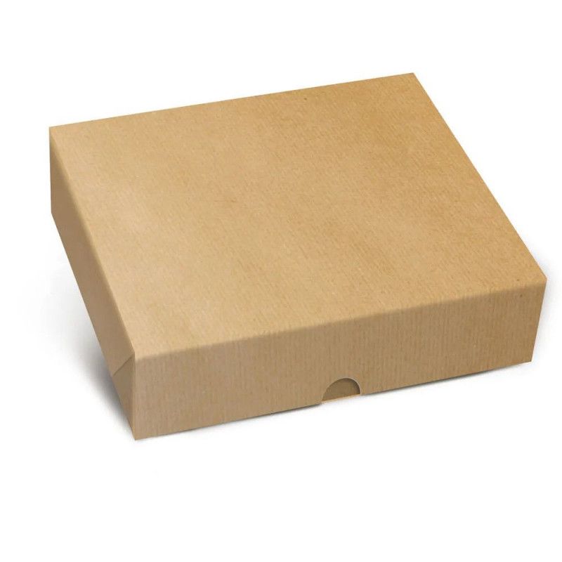 CAIXA PARA PRESENTE RETANGULAR TAMPA/FUNDO KRAFT P CROMUS - REF. 13003696 - PACOTE COM 10 UNIDADES