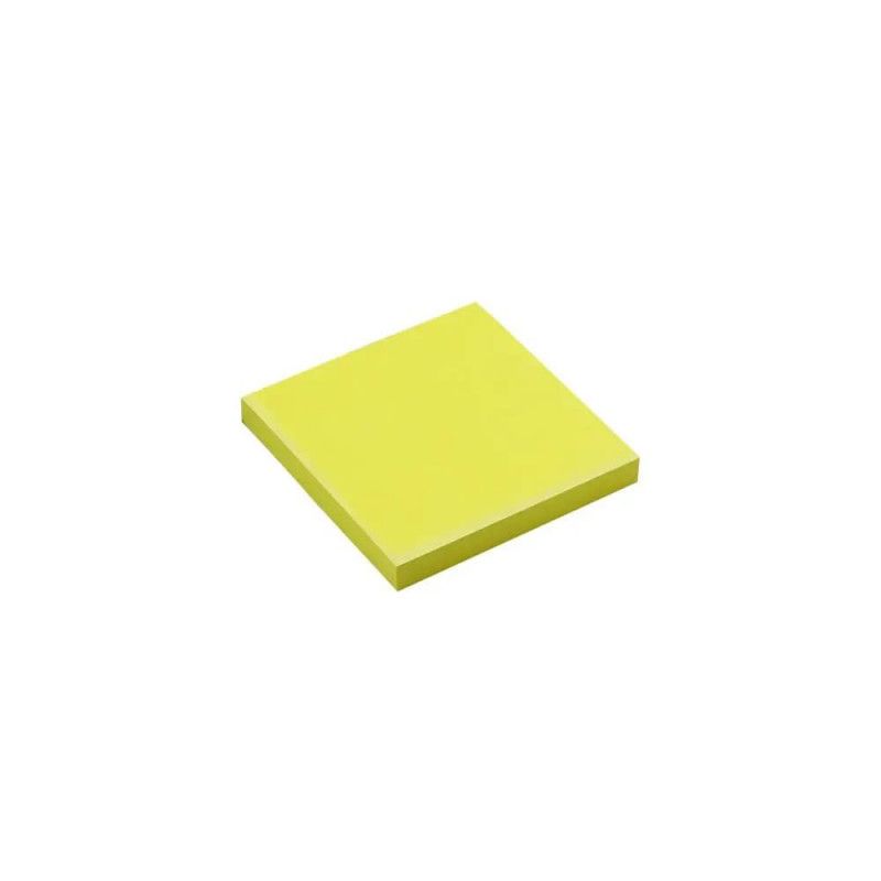 BLOCO ADESIVO 76X76MM 100 FOLHAS AMARELO NEON MAXPRINT - REF. 743344 - 1 UNIDADE