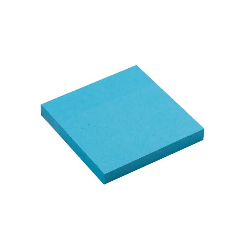 BLOCO ADESIVO 76X76MM 100 FOLHAS AZUL NEON MAXPRINT - REF. 743382 - 1 UNIDADE