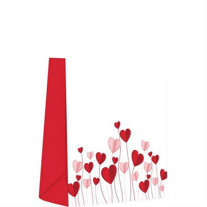 SACOLA PARA PRESENTE AMOR ORIGAMI 22,5X31,5X10CM SCRITY - REF. S13110.06 - PACOTE COM 50 UNIDADES