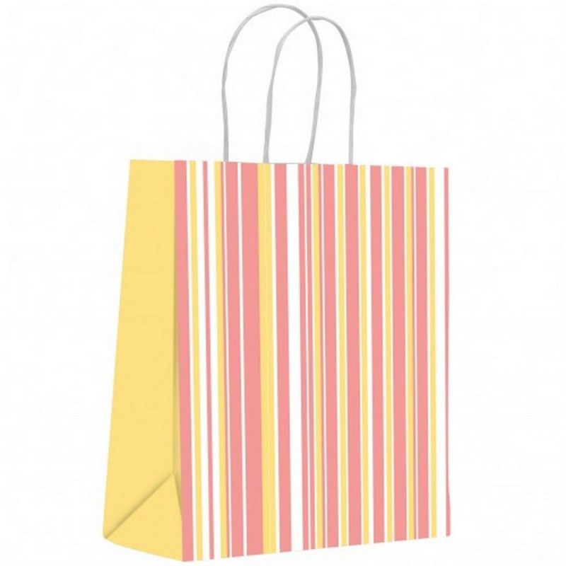SACOLA PARA PRESENTE CLASSICA LISTRAS 22,5X31,5X10 SCRITY - REF. S13116.06 - PACOTE COM 50 UNIDADES