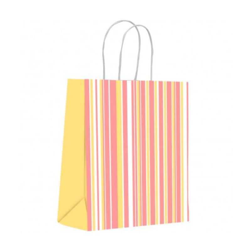 SACOLA PARA PRESENTE CLASSICA LISTRAS 32X38X19CM SCRITY - REF. S14116.06 - PACOTE COM 10 UNIDADES