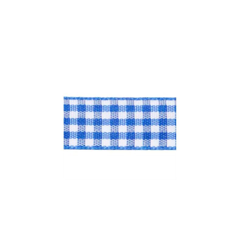 FITA TECIDO XADREZ 15MM COM 10M PROGRESSO - REF. 214 AZUL ROYAL - 1 UNIDADE