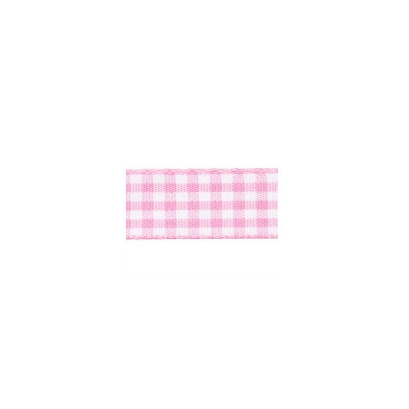 FITA TECIDO XADREZ 15MM COM 10M PROGRESSO - REF. 240 ROSA ESCURO - 1 UNIDADE