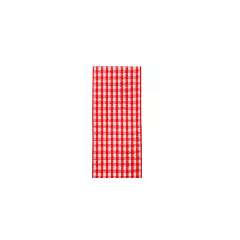 FITA TECIDO XADREZ 22MM COM 10M PROGRESSO - REF. 209 VERMELHO - 1 UNIDADE