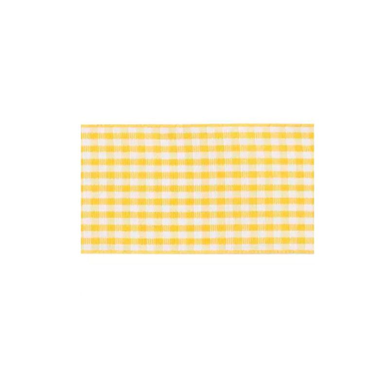 FITA TECIDO XADREZ 38MM COM 10M PROGRESSO - REF. 038 AMARELO OURO - 1 UNIDADE