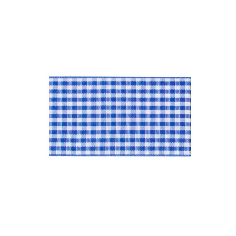 FITA TECIDO XADREZ 38MM COM 10M PROGRESSO - REF. 214 AZUL ROYAL - 1 UNIDADE