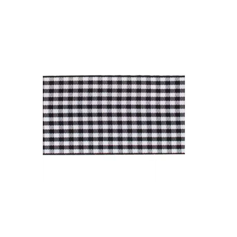 FITA TECIDO XADREZ 38MM COM 10M PROGRESSO - REF. 219 PRETO - 1 UNIDADE