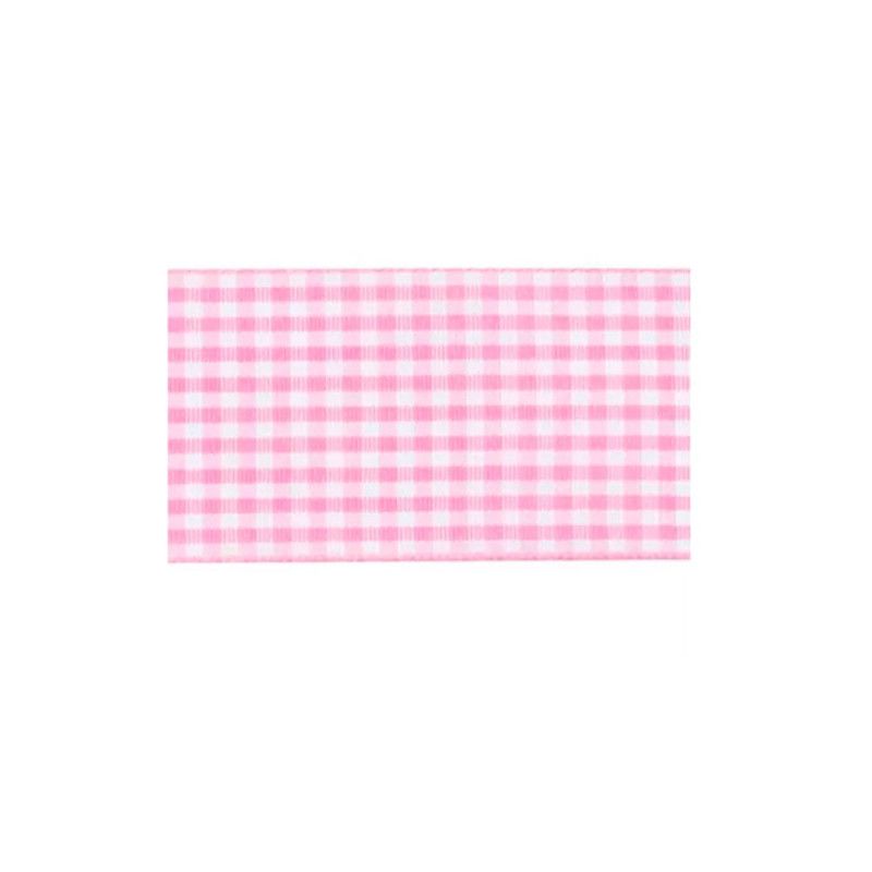 FITA TECIDO XADREZ 38MM COM 10M PROGRESSO - REF. 240 ROSA ESCURO - 1 UNIDADE