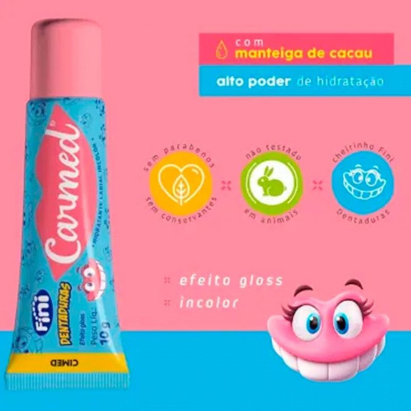 HIDRATANTE LABIAL CARMED FINI DENTADURAS 10G - REF. 104023 - 1 UNIDADE