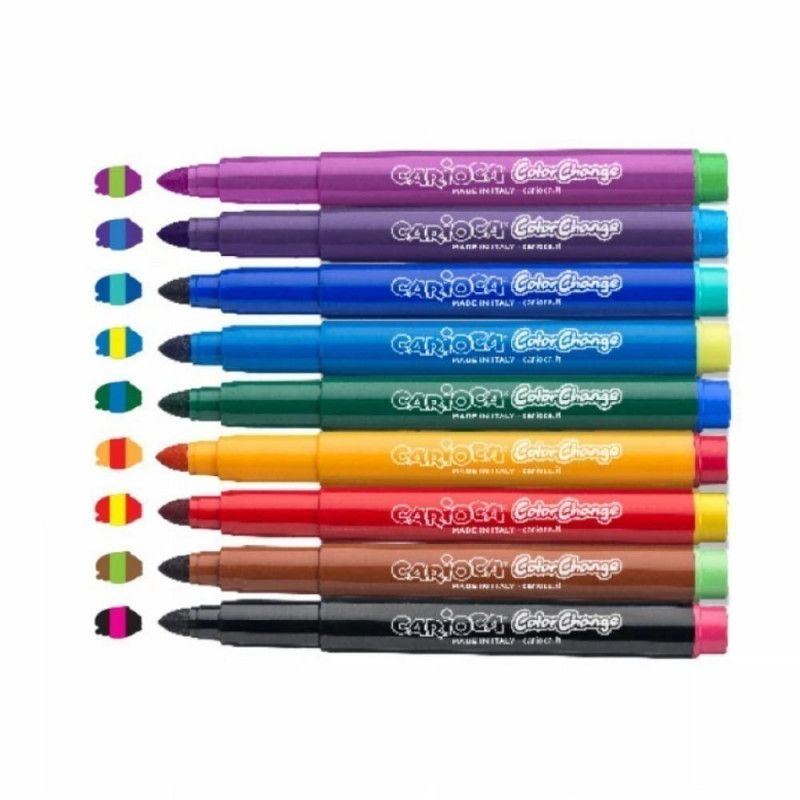 CANETA HIDROGRAFICA 10 CORES MAGIC MARKER CARIOCA - REF. 9720 / 42737 - 1 UNIDADE