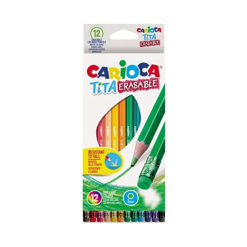 LAPIS 12 CORES TITA APAGAVEL CARIOCA - REF. 9730 / 42897 - 1 UNIDADE