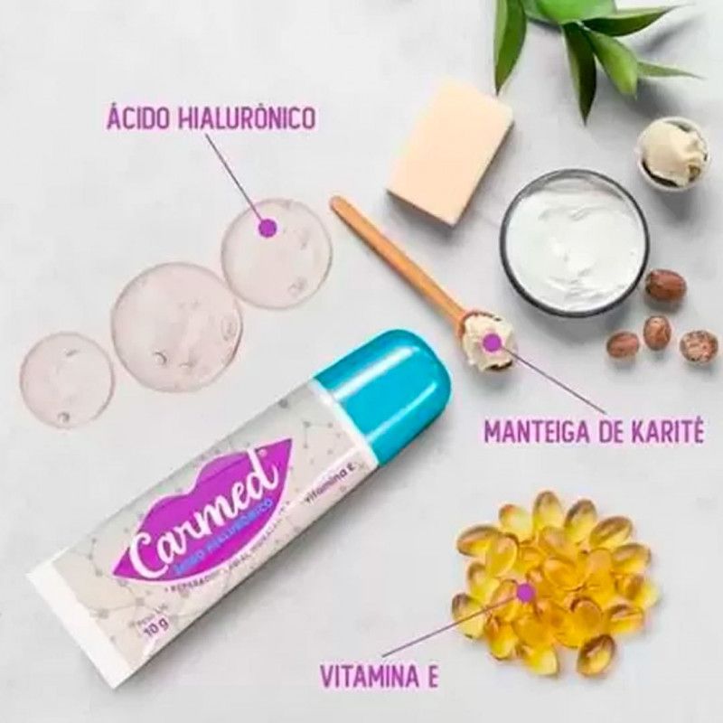 HIDRATANTE LABIAL CARMED ACIDO HIALURONICO 10G - REF. 103384 - 1 UNIDADE