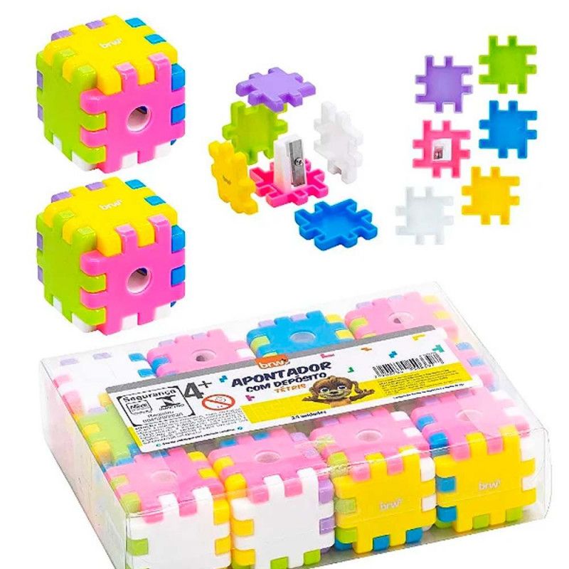 APONTADOR COM DEPOSITO TETRIS GRIDS BRW - REF. AP2015 - CAIXA COM 12 UNIDADES