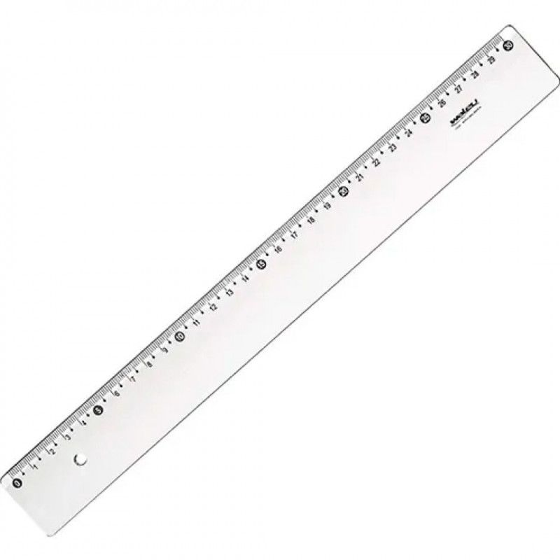 REGUA 30CM PLASTICA WALEU - REF. 10270012 - CAIXA COM 100 UNIDADES