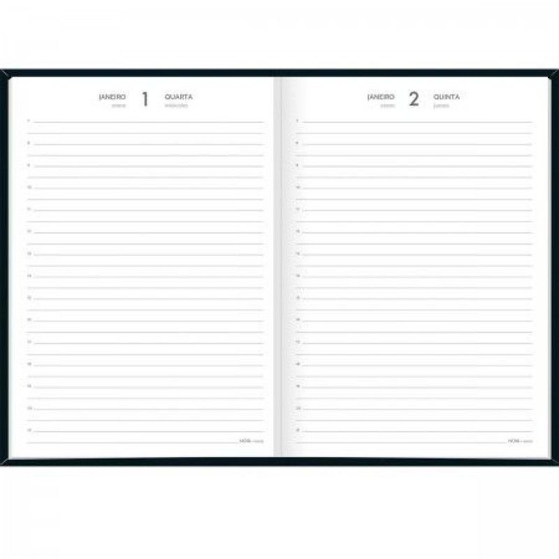 AGENDA COSTURADA SPICE PRETO M6 TILIBRA 2025 - REF. 354821 - PACOTE COM 4 UNIDADES