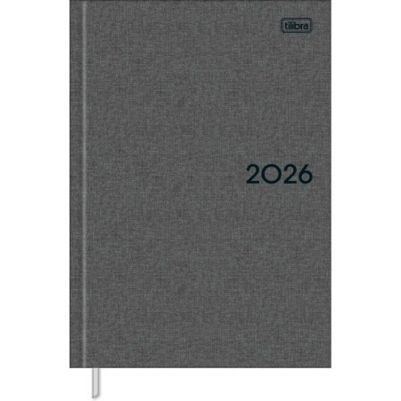 AGENDA COSTURADA MILANO CHUMBO M5 TILIBRA 2026 - REF. 356514 - PACOTE COM 4 UNIDADES