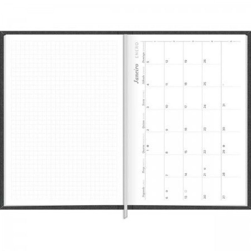AGENDA COSTURADA MILANO CHUMBO M5 TILIBRA 2025 - REF. 356514 - PACOTE COM 4 UNIDADES