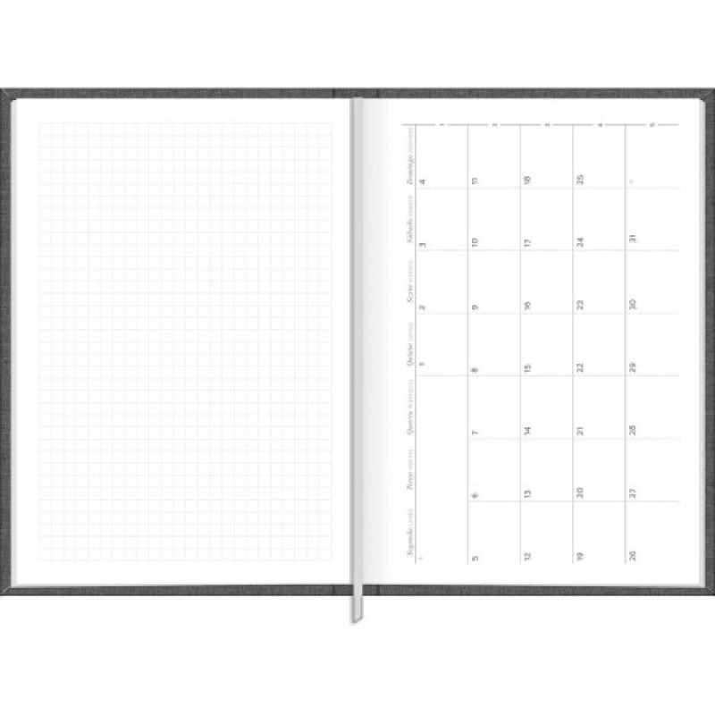 AGENDA COSTURADA MILANO CHUMBO M5 TILIBRA 2026 - REF. 356514 - PACOTE COM 4 UNIDADES