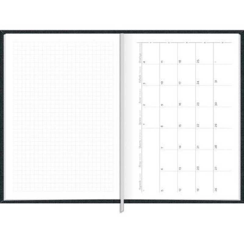 AGENDA COSTURADO MILANO PRETO M5 TILIBRA 2026 - REF. 356506 - PACOTE COM 4 UNIDADES