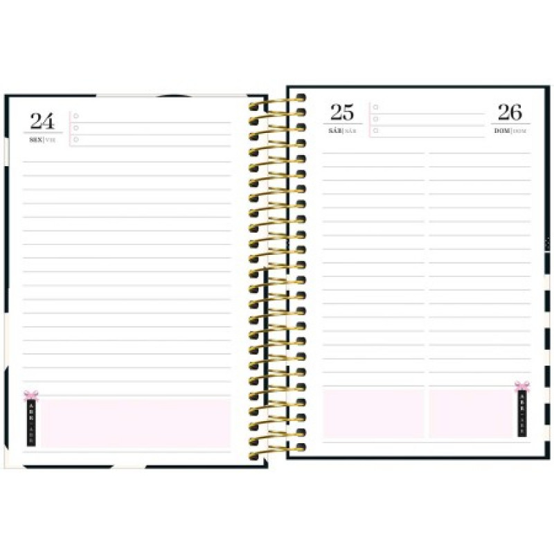 AGENDA ESPIRAL WEST VILLAGE M5 TILIBRA 2026 - REF. 0354627 - PACOTE COM 5 UNIDADES