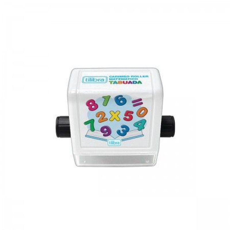 CARIMBO ROLLER MATEMATICO TABUADA COM REFIL TILIBRA - REF. 353302 - 1 UNIDADE