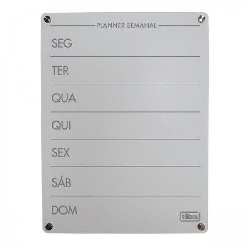 QUADRO 30X20CM ACRILICO PLANNER SEMANAL COM CANETA - REF. 353540 - 1 UNIDADE