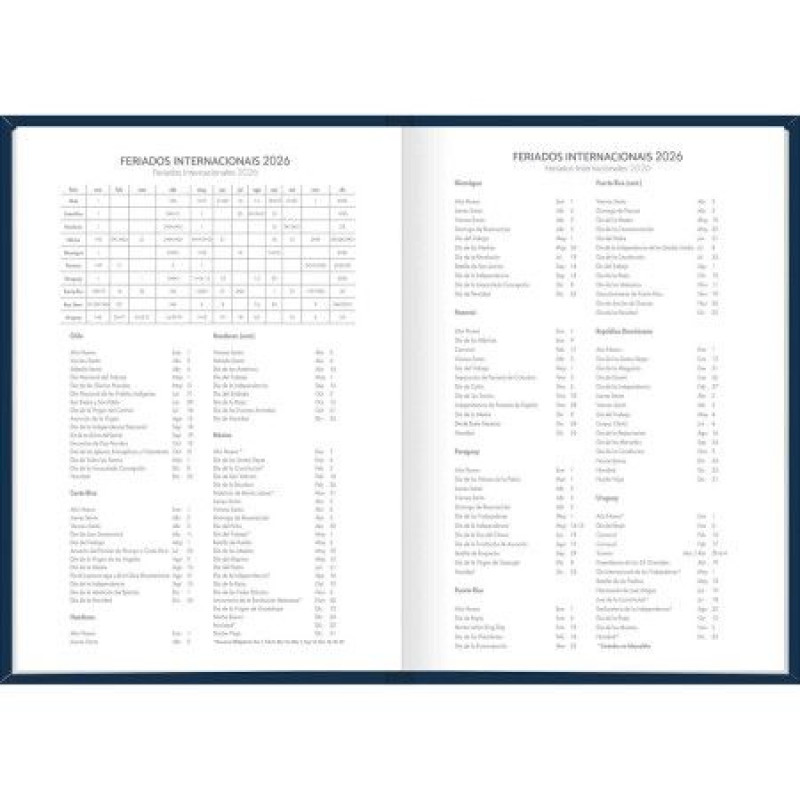 AGENDA COSTURADA SPICE CORES M6 TILIBRA 2026 - REF. 354945 - PACOTE COM 4 UNIDADES
