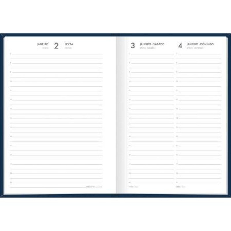 AGENDA COSTURADA SPICE CORES M6 TILIBRA 2026 - REF. 354945 - PACOTE COM 4 UNIDADES