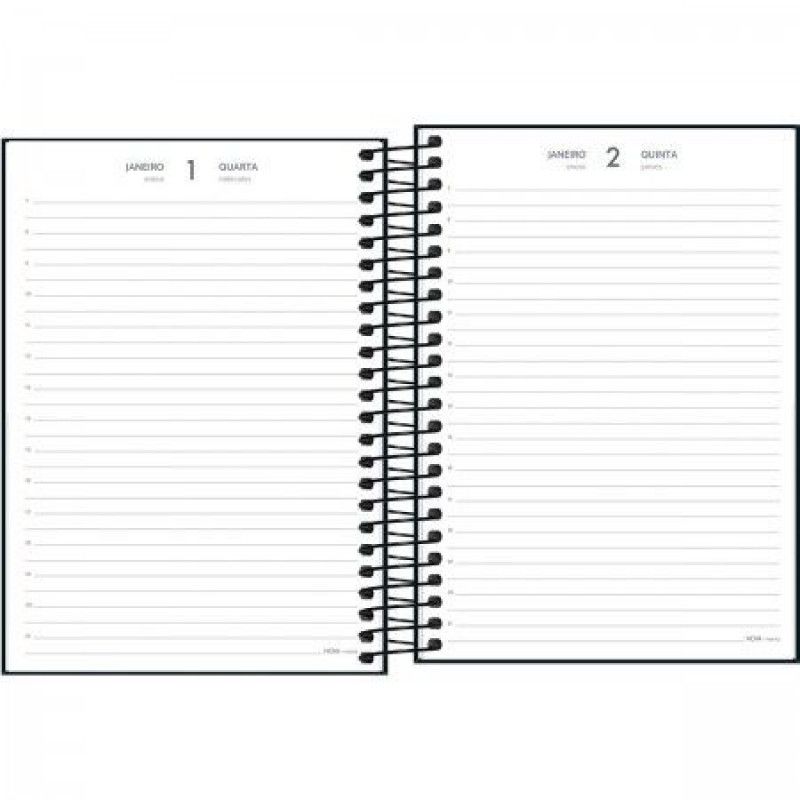 AGENDA ESPIRAL SPICE PRETO M6 TILIBRA 2025 - REF. 354830 - PACOTE COM 5 UNIDADES