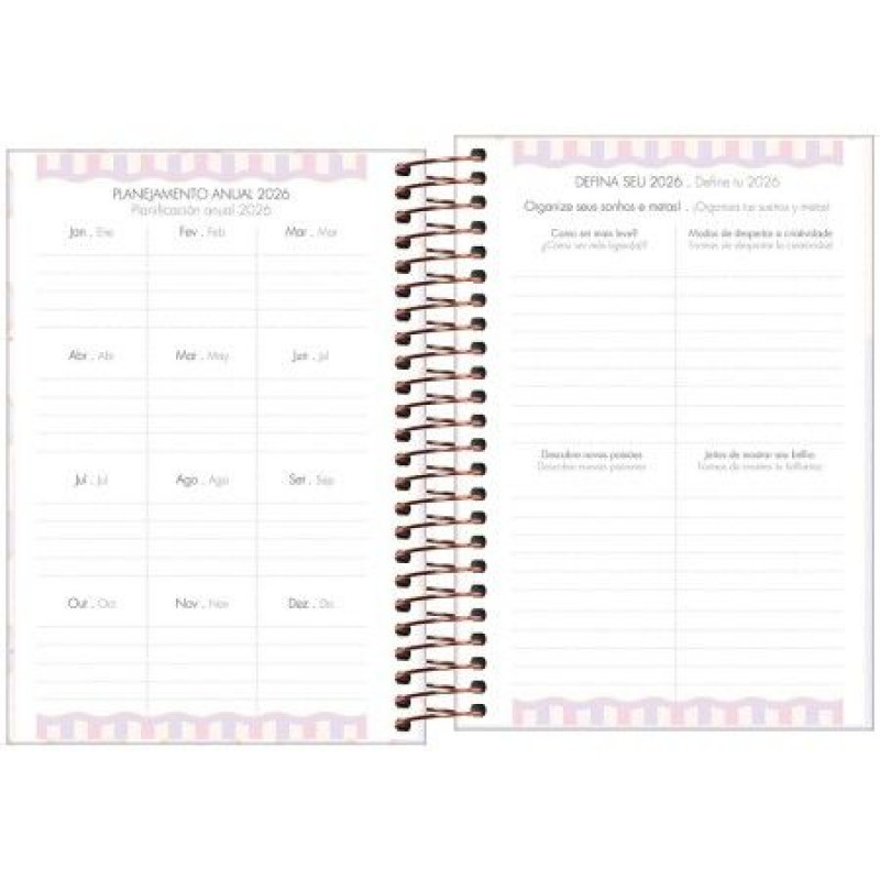 AGENDA ESPIRAL SOHO M5 TILIBRA 2026 - REF. 354601 - PACOTE COM 5 UNIDADES