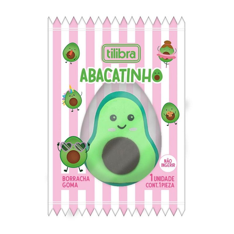 BORRACHA ABACATINHO TILIBRA - REF. 353698 - PACOTE COM 24 UNIDADES