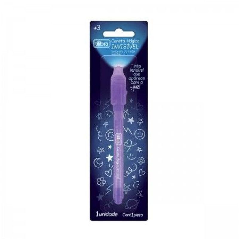 CANETA MAGICA INVISIVEL COM LUZ TILIBRA - REF. 353027 - CAIXA COM 12 UNIDADES
