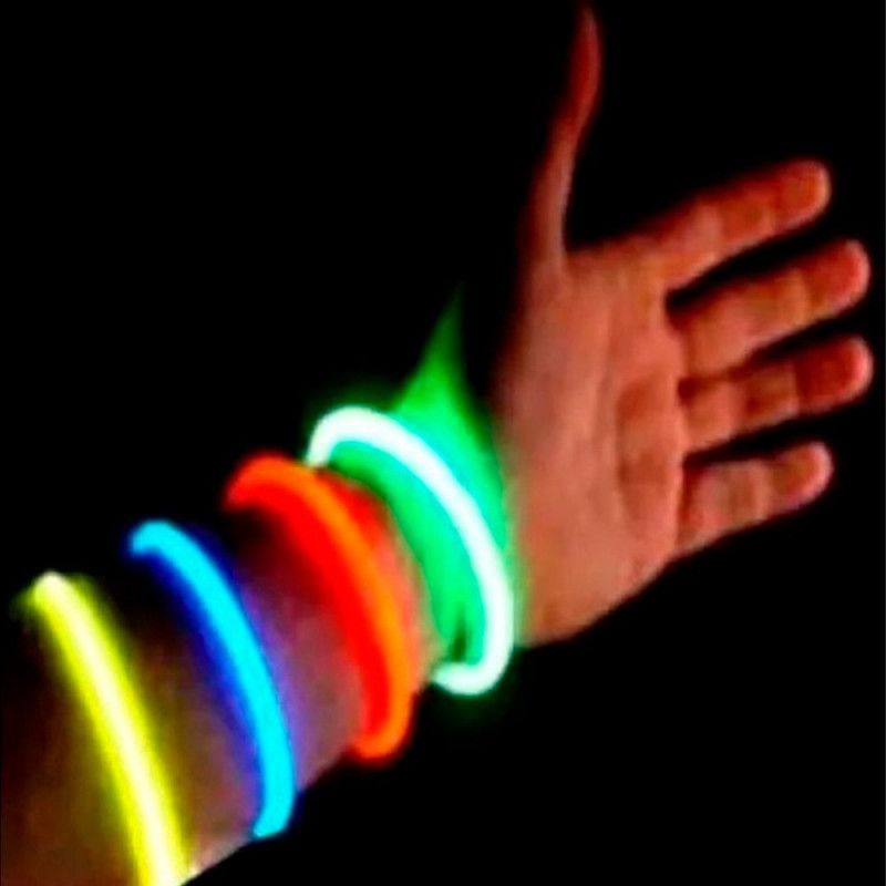 PULSEIRA NEON PARTY 7 CORES COM 50 PECAS POPPER - REF. PN-50 - 1 UNIDADE