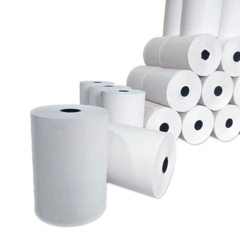 BOBINA 57MM X 22M TERMICA BRANCA COM TUBETE THERMOFLEXO - REF. 104693 - CAIXA COM 30 UNIDADES