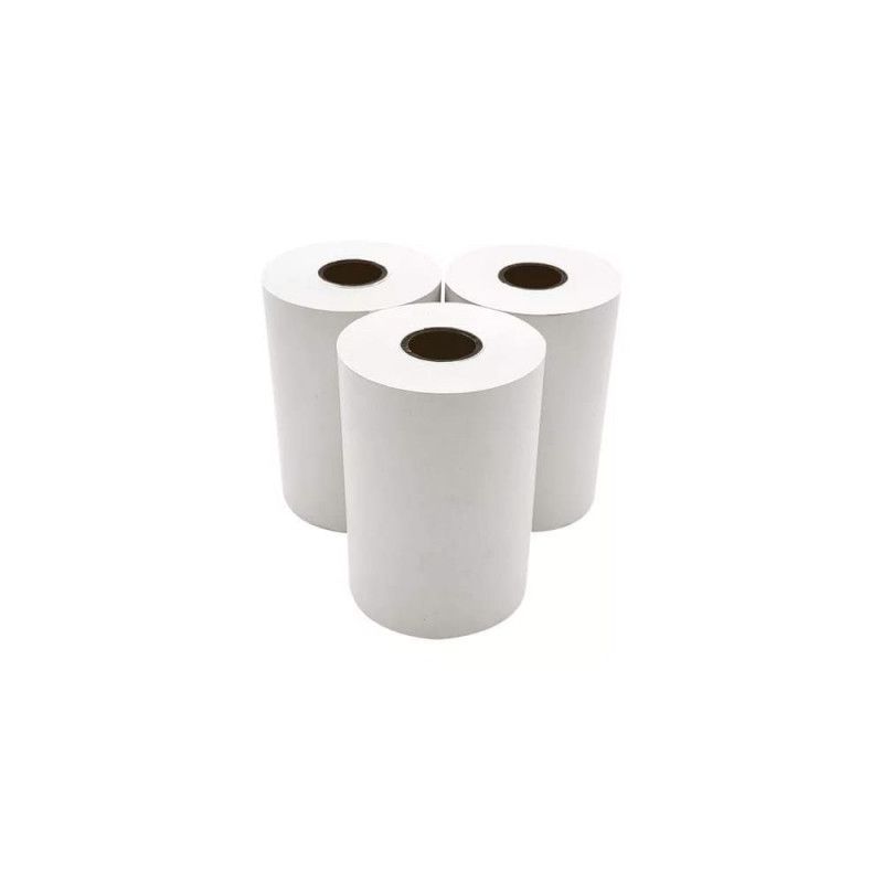 BOBINA 57MM X 15M TERMICA BRANCA COM TUBETE THERMOFLEXO - REF. 104646 - CAIXA COM 30 UNIDADES