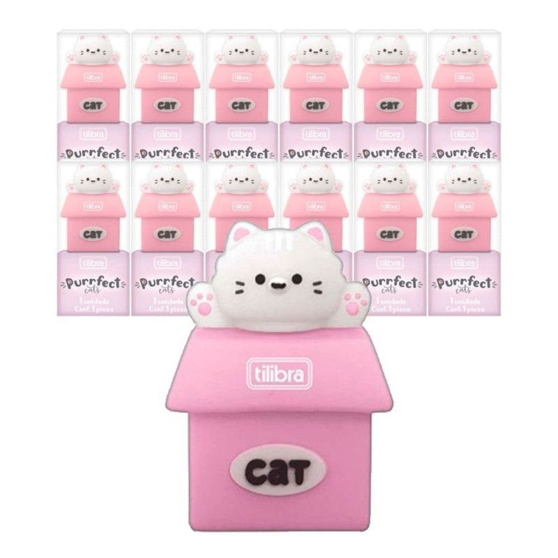 APONTADOR PURRFECT CATS TILIBRA - REF. 353655 - CAIXA COM 12 UNIDADES