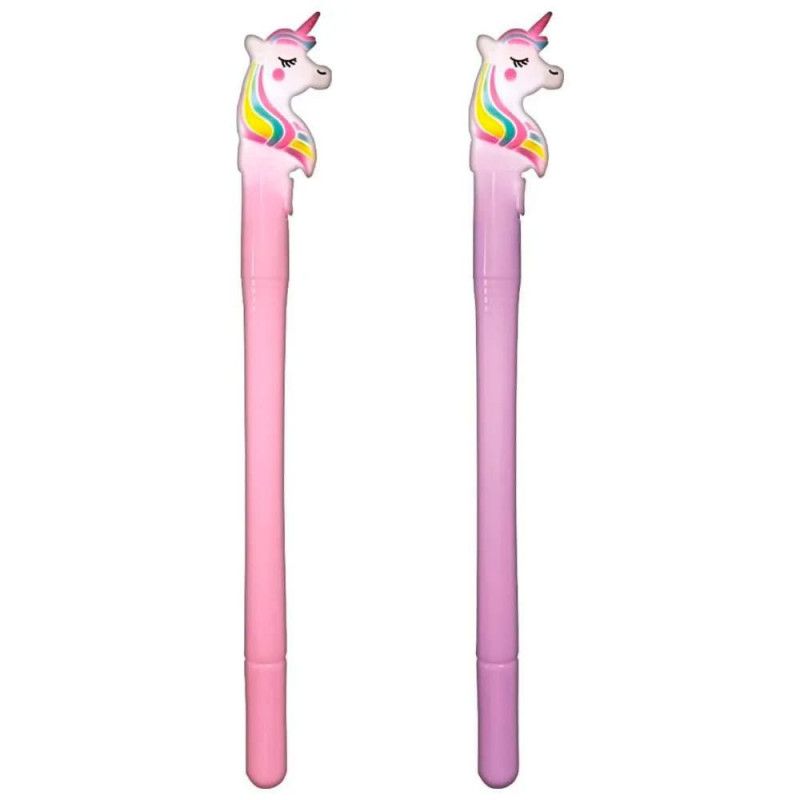 CANETA GEL 0.5 UNICORNIO PRETO COM LED TILIBRA - REF. 353370 - CAIXA COM 24 UNIDADES